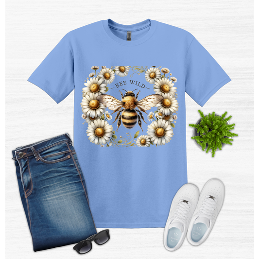 Bee Wild T-Shirt with Daisy