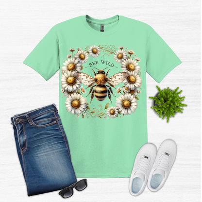 Bee Wild T-Shirt with Daisy