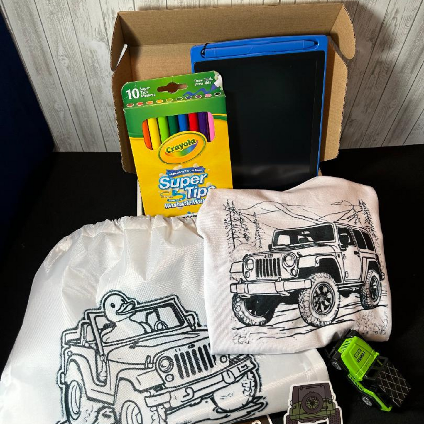 Color Me Happy Jeep Activity Box