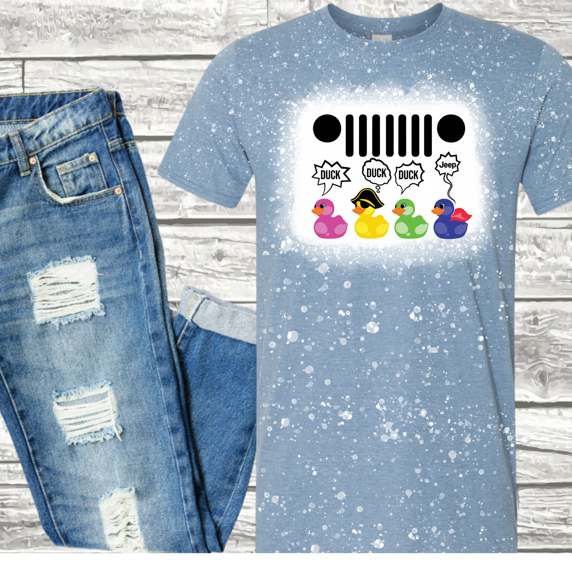 Jeep - Duck Duck Jeep T-Shirt - Watermelon