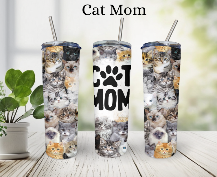 Cat Mom Tumbler